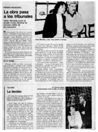 La obra pasa a los tribunales.