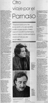 Otro viaje por el Parnaso