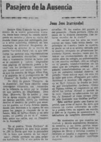 Pasajero de la ausencia