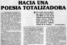 Hacia una poesía totolizadora