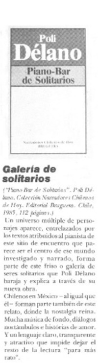 Galería de solitarios
