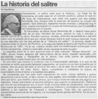 La historia del salitre