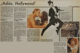 ¡Adiós, Hollywood!