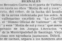 Bernales.