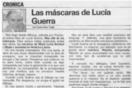 Las máscaras de Lucía Guerra