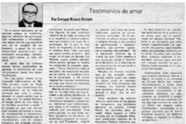 Testimonios de amor
