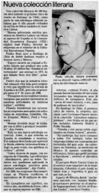 Nueva colección literaria.