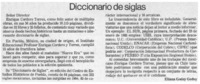 Diccionario de siglas