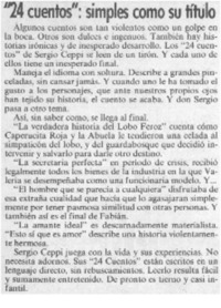 "24 Cuentos": simples como su título