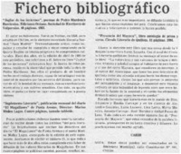 Fichero bibliográfico.