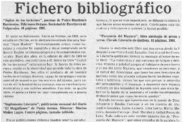Fichero bibliográfico.