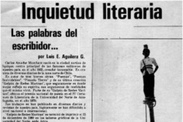 Las palabras del escribidor --