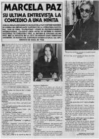 Marcela Paz su última entrevista la concedió a una niñita: [entrevista]