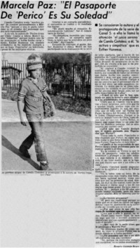 Marcela Paz, "el pasaporte de "Perico" es su soledad"