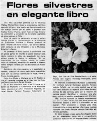 Flores silvestres en elegante libro.