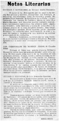 Notas literarias