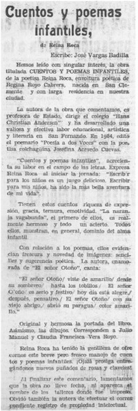 Cuentos y poemas infantiles