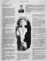 Canto a los orígenes.