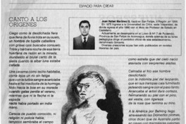 Canto a los orígenes.