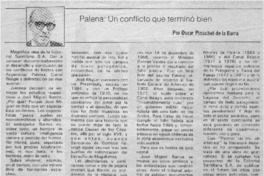 Palena, un conflicto que terminó bien