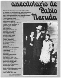 Anecdotario de Pablo Neruda