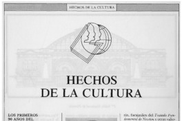 Hechos de la cultura.