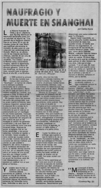 Naufragio y Muerte en Shanghai