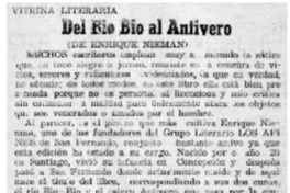 Del Bío bío al antivero