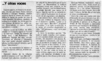 Y otras voces.