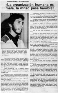 La organización humana es mala, la mitad pasa hambre": [entrevista]