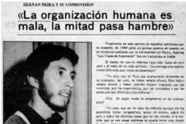 La organización humana es mala, la mitad pasa hambre": [entrevista]