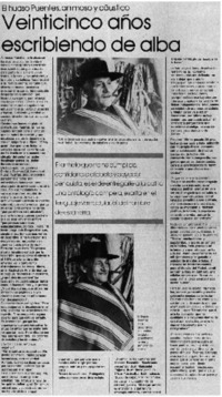 Veinticinco años escribiendo de alba.