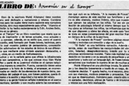 Este libro de, Armonía en el tiempo