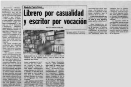 Librero por casualidad y escritor por vocación: [entrevista]