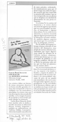 Los días de la memoria.