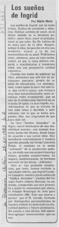 Los sueños de Ingrid