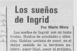 Los sueños de Ingrid