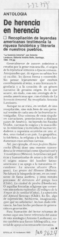 De herencia en herencia