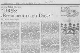 URSS: ¿reecuentro con Dios?