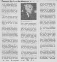Pensamientos de Alessandri