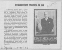 Pensamiento político de JAR.