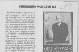Pensamiento político de JAR.