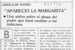 Apareció la Margarita"