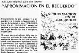 "Aproximación en el recuerdo".