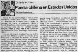 Poesía chilena en Estados Unidos
