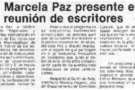 Marcela Paz presente en reuniónde escritores.