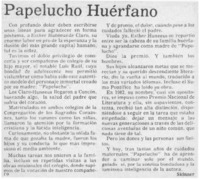 Papelucho huérfano