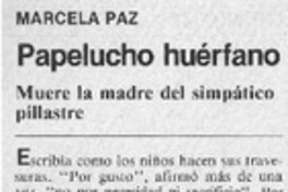 Papelucho huérfano.