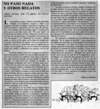 No pasó nada y otros relatos