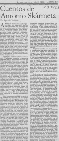 Cuentos de Antonio Skármeta